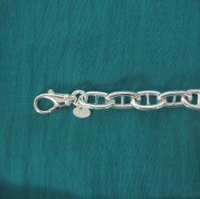 Anchor chain bracelet in sterling silver