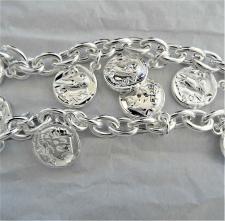Sterling silver bracelet owl of athena