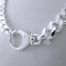 Chunky silver necklace