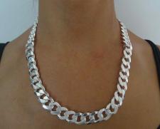 Chunky silver necklace