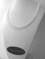 Collana donna grumetta argento massiccio solido