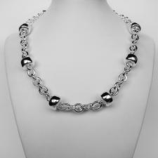 Sterling silver balls chain necklace 14mm