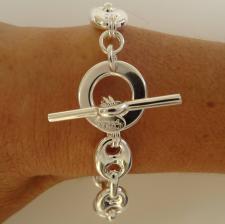 Bracciale argento 925 chiusura toggle