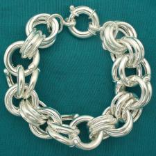 Garibaldi link bracelet in sterling silver