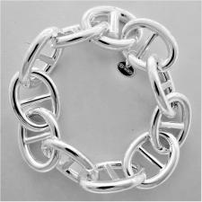 Bracciale chiusura a scomparsa in argento 925