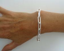 Silver chain made in italy arezzo