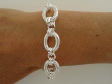 Bracciale argento satinato