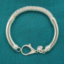 Bracciale Donna Argento 925 Tuscany Silver – Modello Popcorn, Lunghezza 19 Cm, Ipoallergenico