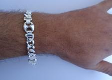 Solid marina silver bracelet