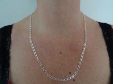 Cheval link chain in sterling silver