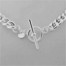 Collana argento 925 catena chiusura t bar