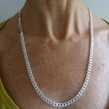 Italian sterling silver curb chain necklace 5mm
