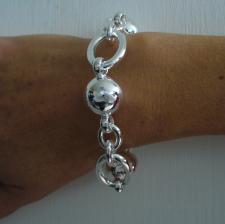 Ball bracelet in sterling silver