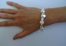 925 silver snake charm bracelet