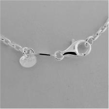 Silver circle necklace