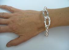 Handmade silver bracelet made in italy tuscany