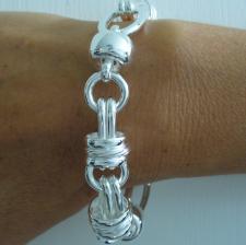 Women's ladies sterling silver bracelet.