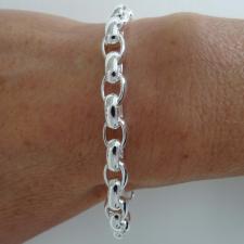 925 sterling silver oval link toggle bracelet 