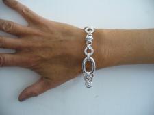 Classic sterling silver women's bracelet