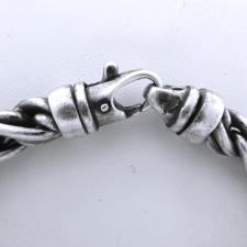 Bracciale classico uomo in argento 