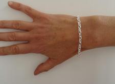 Sterling silver oval link bracelet 5mm