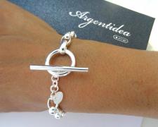 Bracciale in argento 925 massiccio a maglie ovali