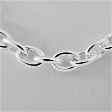 Silver oval link chain 10mm