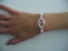 Silver bangle bracelet made in Italy