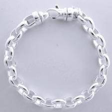 Men's silver bracelet made in tuscany italy