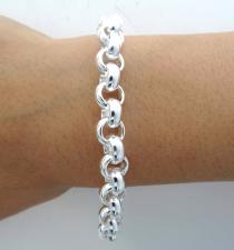 Bracciale rolo' tondo argento massiccio