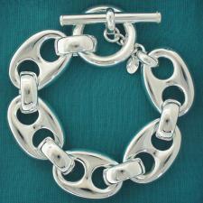 Sterling silver mariner bracelet made in Italy