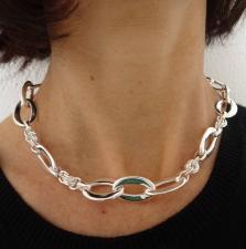 Italian silver handmade necklace