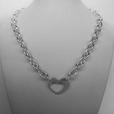 Collana in argento 925 cuore traforato.