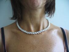 Collana Torchon in argento 925.