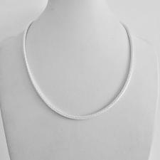 Collana unisex maglia Coda di volpe in argento 925 massiccio. Larghezza 2,5mm. Lunghezza 42 cm.