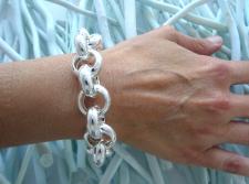 Belcher bracelet in sterling silver