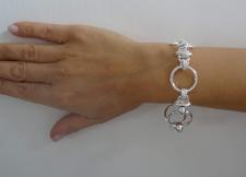 Handmade 925 italy sterling silver bracelet 