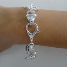 Handmade 925 italy sterling silver bracelet 