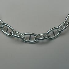 Sterling silver anchor chain necklace 10mm