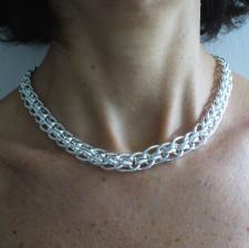 Collana in argento anni 70 80