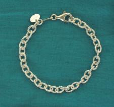 Bracciale torcion per ciondoli in argento - Bracciale charms argento