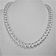 Solid sterling silver handmade necklace 9mm