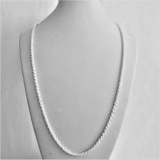 Men's sterling silver rope chain necklace