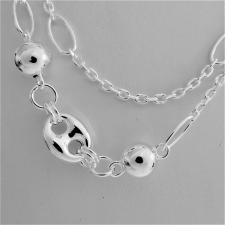 Collana lunga in argento 925 lunghezza 1 metro 100 centimetri