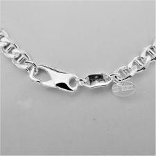 Sterling silver flat marina chain necklace 5.8mm