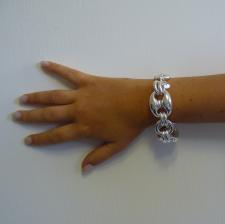 Sterling silver maglia marina link bracelet