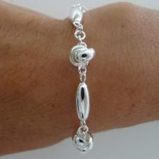 925 italy silver knot bracelet