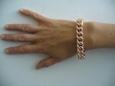 Sterling silver rose gold plated bracelet 