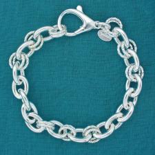 925 silver link bracelet made in Italy