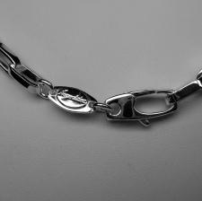 Italian sterling silver men's chain necklace length 60 cm